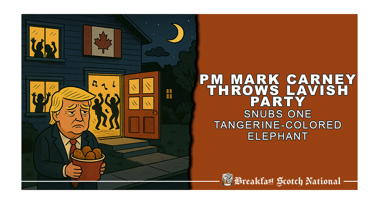 PM Mark Carney Throws Lavish Party, Snubs One Tangerine-Colored Elephant