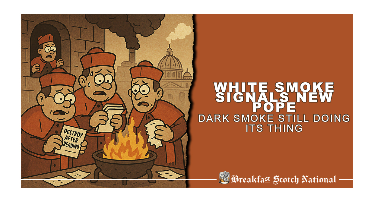White Smoke Signals New Pope, Dark Smoke Still Doing its Thing