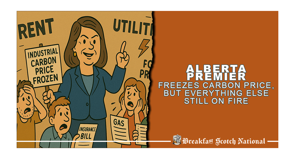 Alberta Premier Freezes Carbon Price, But Everything Else Still on Fire