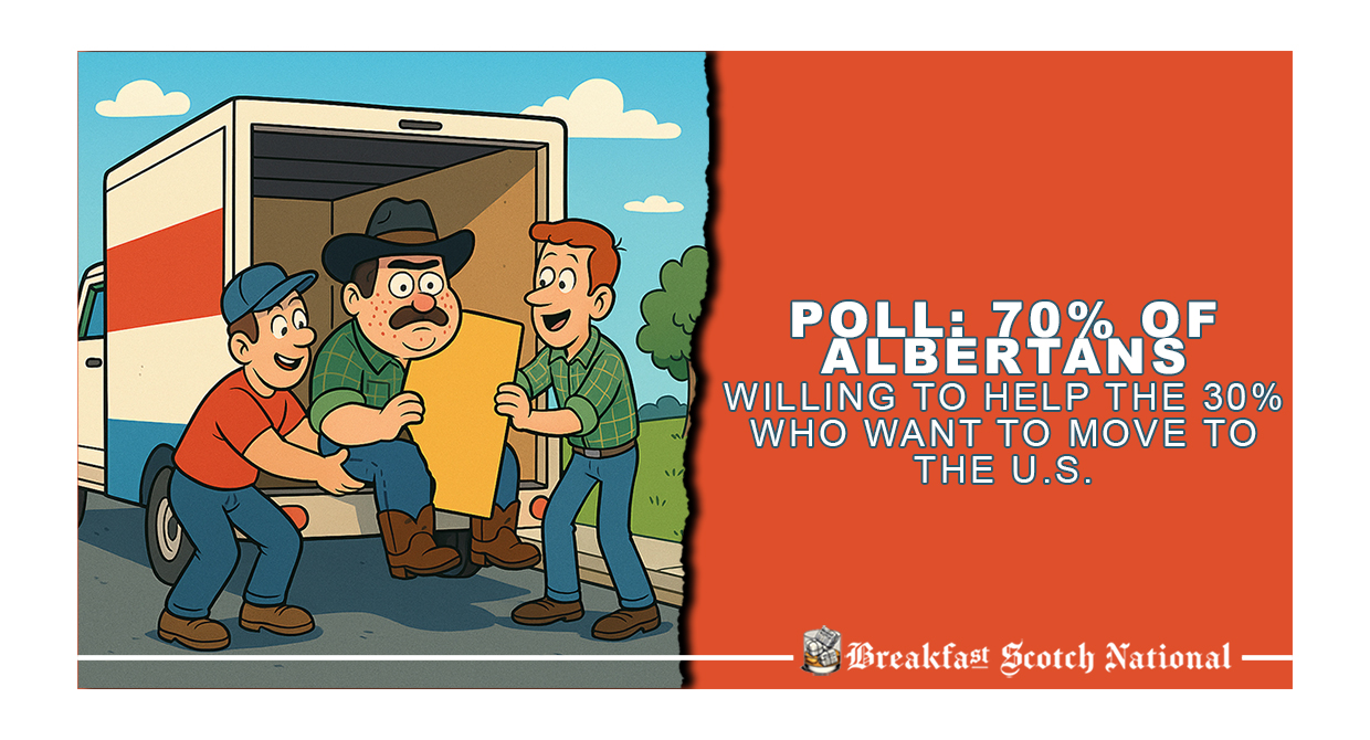 Poll: 70% of Albertans Willing to Help the 30% Who Want to Move to the U.S.