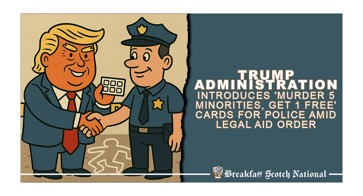 Trump Administration Introduces ‘Murder 5 Minorities, Get 1 Free’ Cards for Police Amid Legal Aid Order