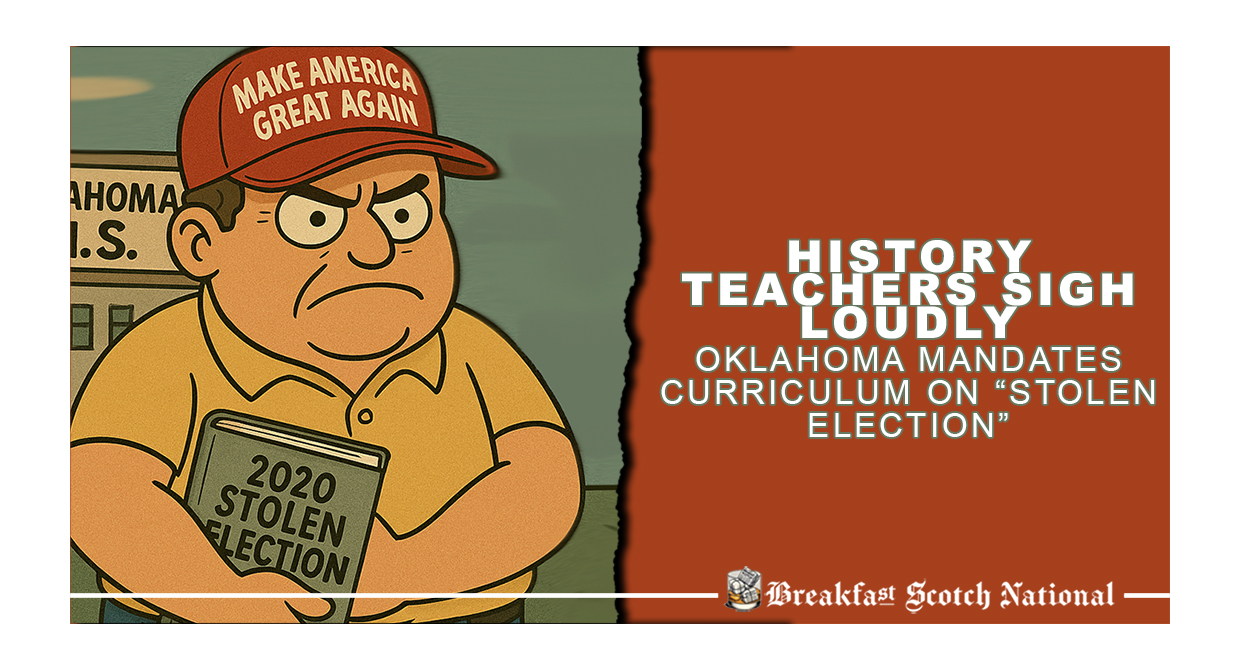 History Teachers Sigh Loudly. Oklahoma Mandates Curriculum on “Stolen Election”