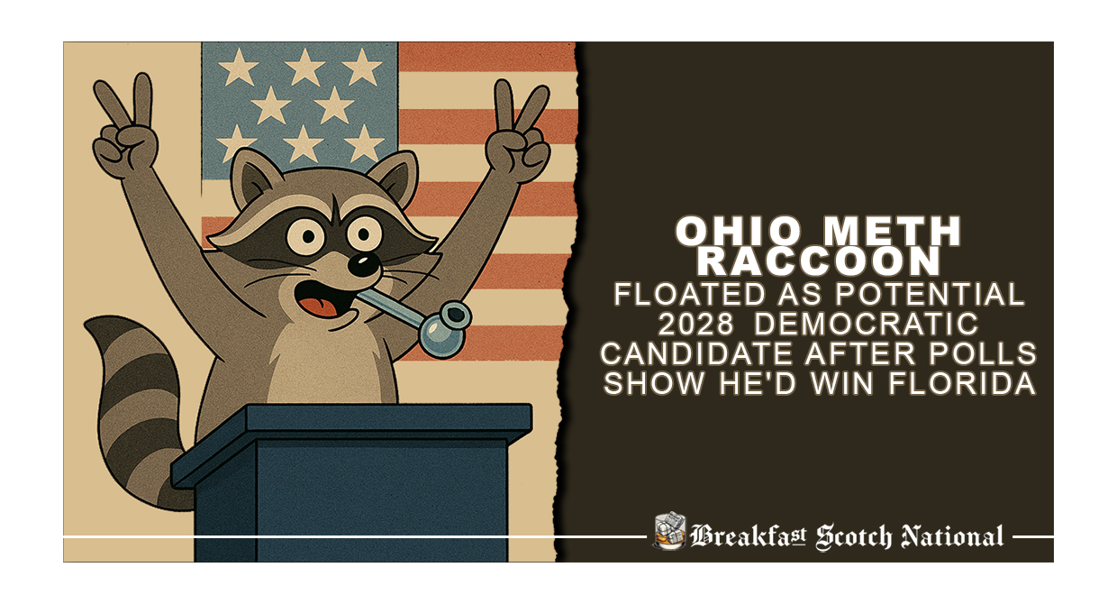 Ohio Meth Raccoon Floated as Potential 2028 Democratic Candidate After Polls Show He’d Win Florida