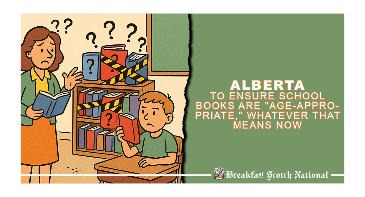 Alberta to Ensure School Books Are “Age-Appropriate,” Whatever That Means Now