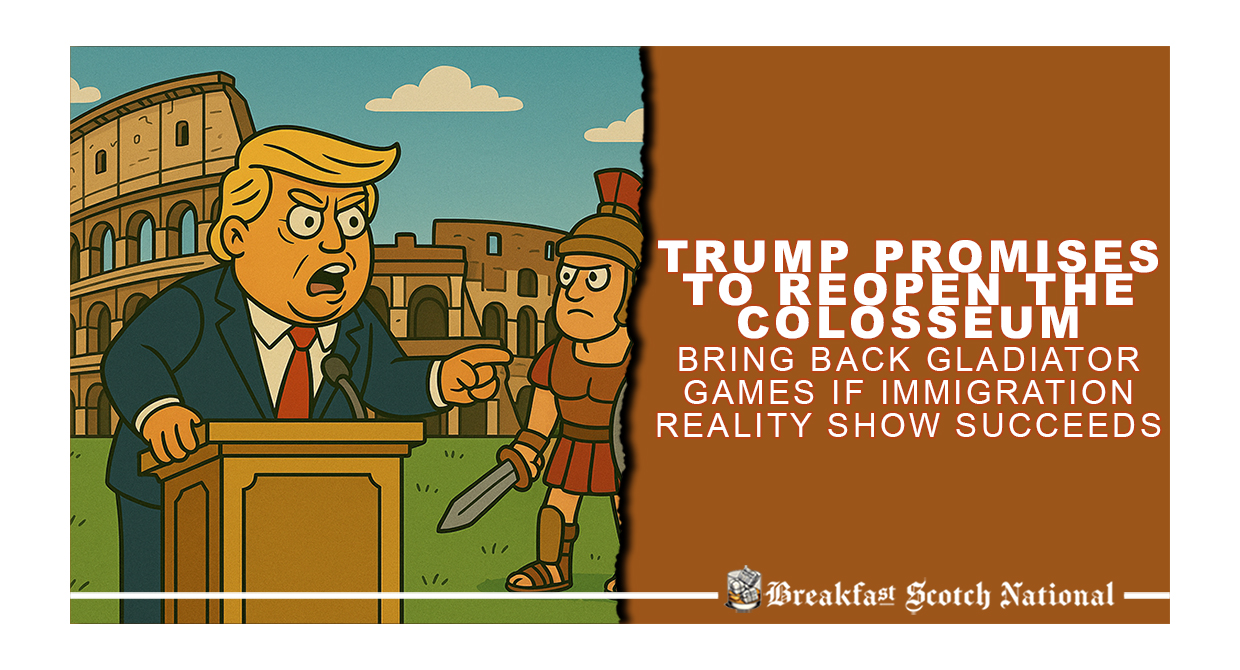 Trump Promises to Reopen the Colosseum, Bring Back Gladiator Games if Immigration Reality Show Succeeds