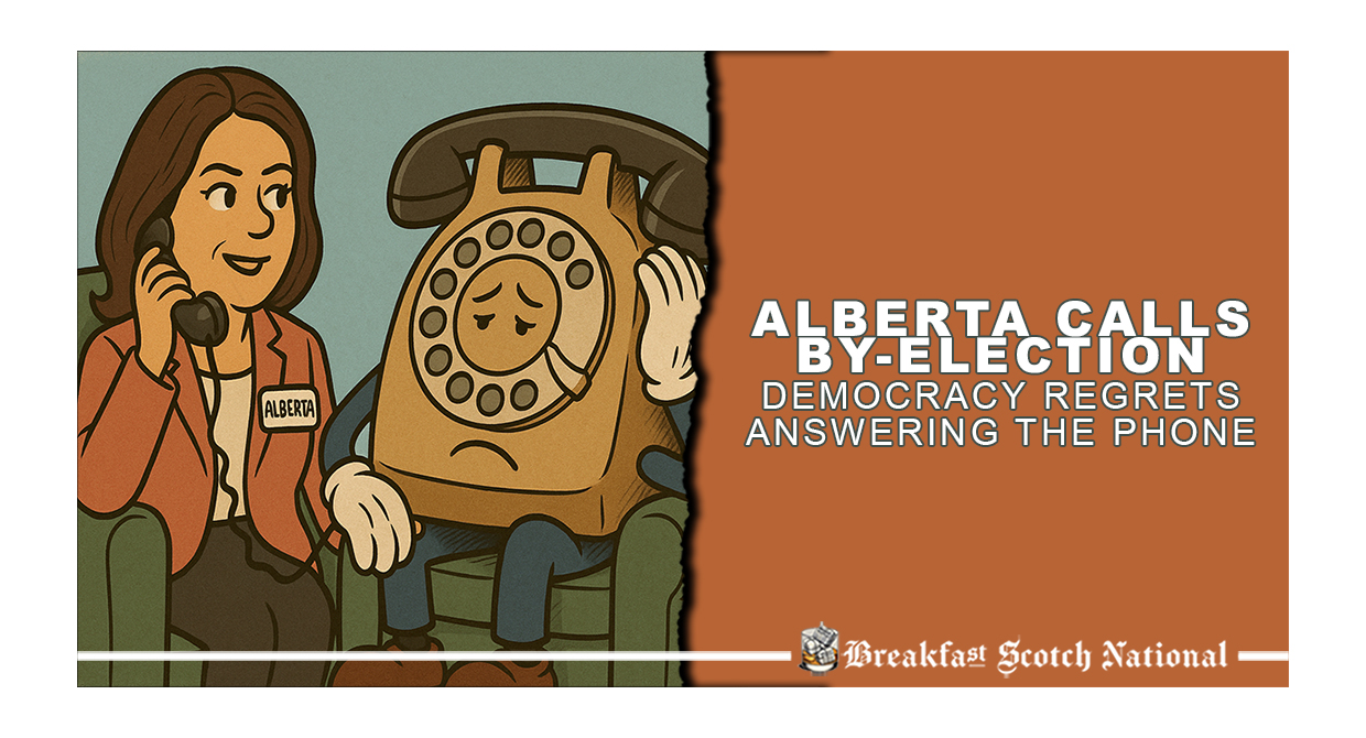 Alberta Calls By-Election, Democracy Regrets Answering the Phone