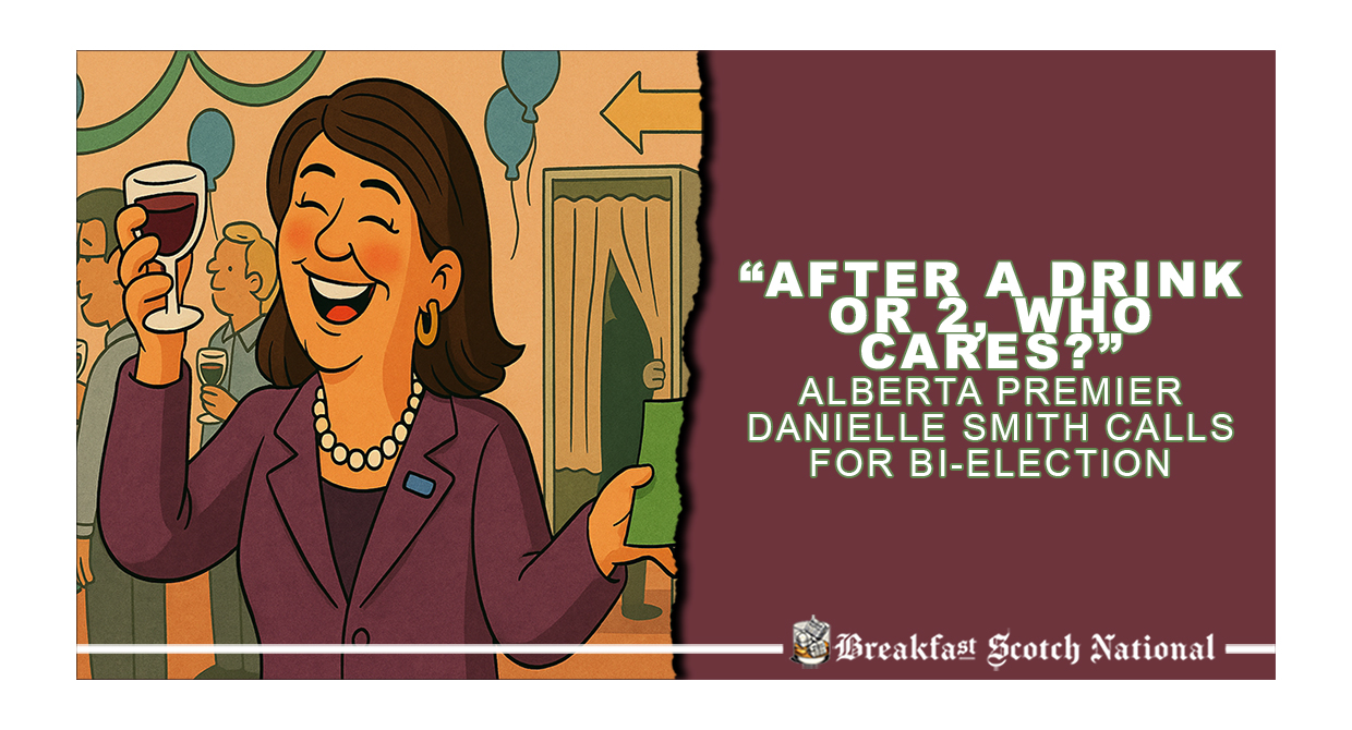 “After a drink or 2, who cares?”. Alberta Premier Danielle Smith calls for Bi-Election