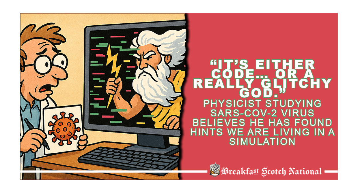 “It’s either code… or a really glitchy god.” Physicist Studying SARS-CoV-2 Virus Believes He Has Found Hints We Are Living In A Simulation