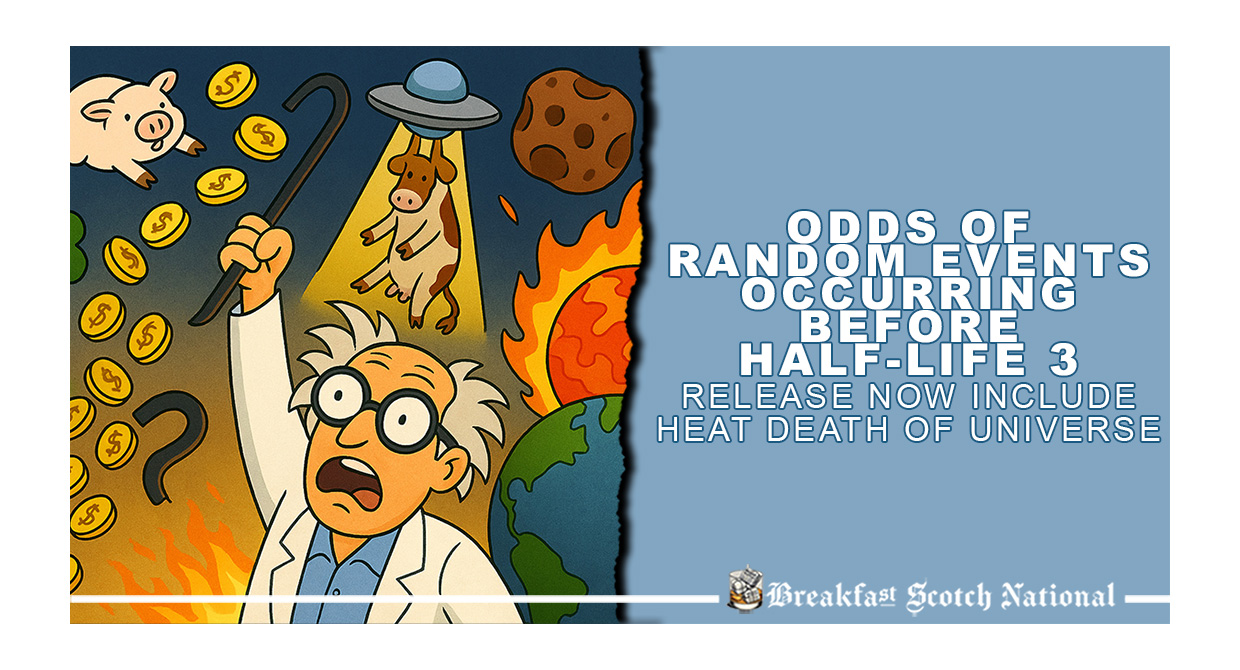 Odds of Random Events Occurring Before Half-Life 3 Release Now Include Heat Death of Universe