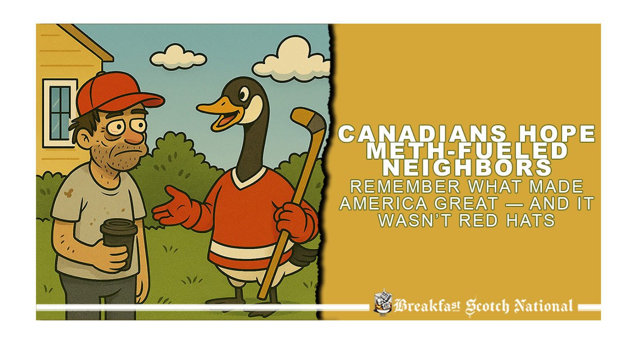 Canadians Hope Meth-Fueled Neighbors Remember What Made America Great — And It Wasn’t Red Hats