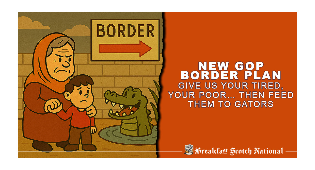 New GOP Border Plan: Give Us Your Tired, Your Poor… Then Feed Them to Gators