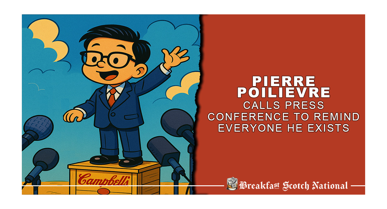 Pierre Poilievre Calls Press Conference To Remind Everyone He Exists