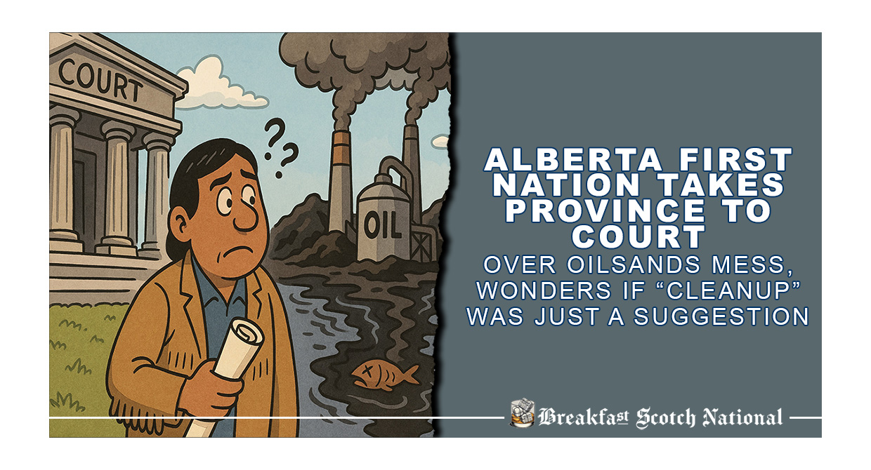Alberta First Nation Takes Province to Court Over Oilsands Mess, Wonders If “Cleanup” Was Just a Suggestion