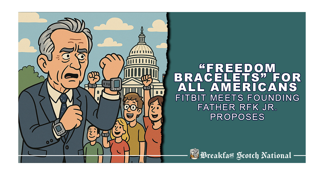“Freedom Bracelets” for All Americans. Fitbit meets Founding Father RFK Jr. Proposes