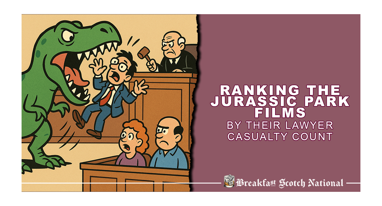 Ranking the Jurassic Park Films by Their Lawyer Casualty Count