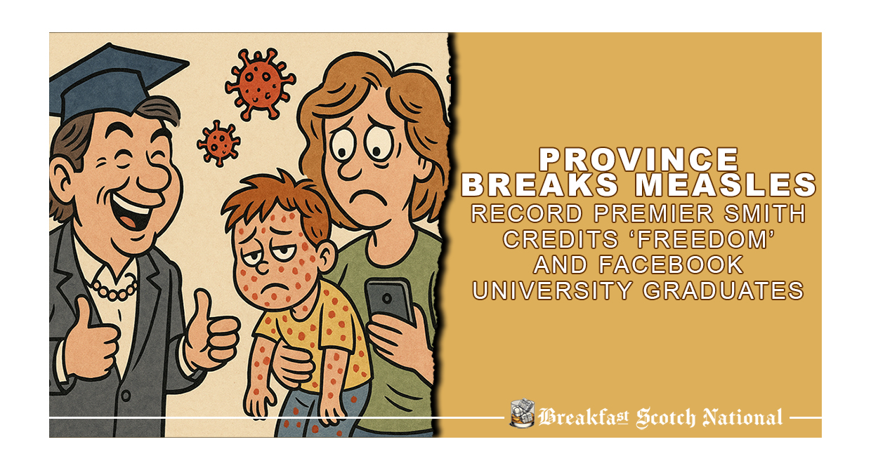 Province Breaks Measles Record, Premier Smith Credits ‘Freedom’ and Facebook University Graduates