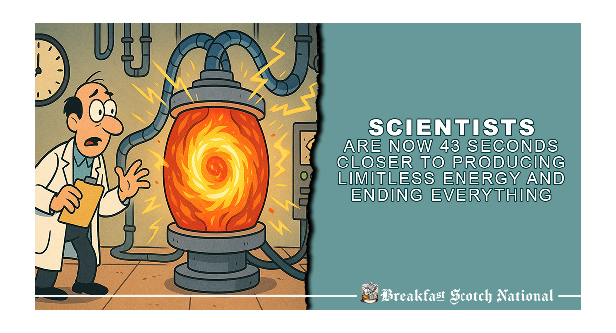 Scientists Are Now 43 Seconds Closer to Producing Limitless Energy and Ending Everything