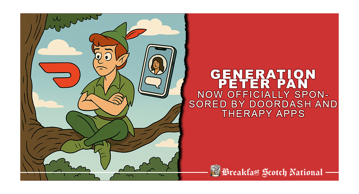Generation Peter Pan Now Officially Sponsored by DoorDash and Therapy Apps