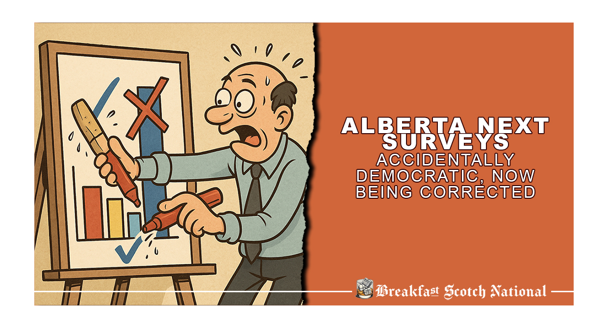 Alberta Next Surveys Accidentally Democratic, Now Being Corrected