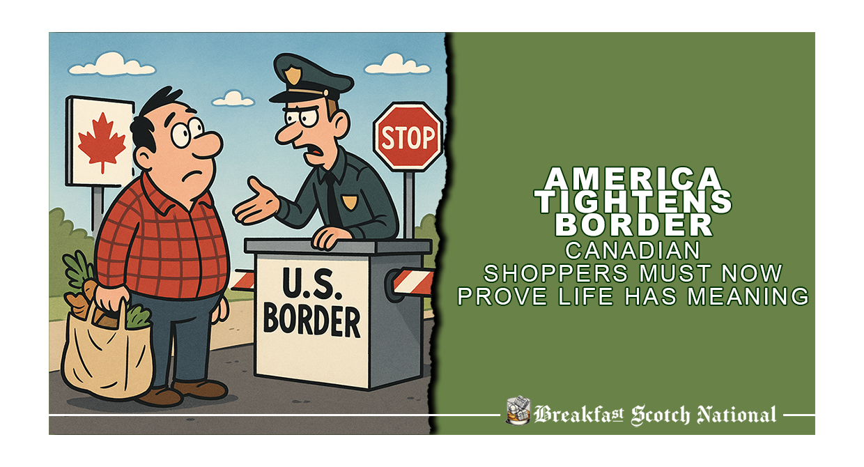 America Tightens Border: Canadian Shoppers Must Now Prove Life Has Meaning
