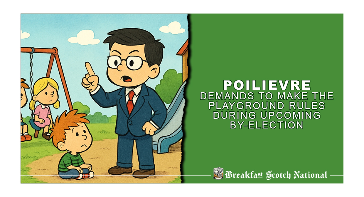Poilievre Demands to Make the Playground Rules during upcoming By-Election