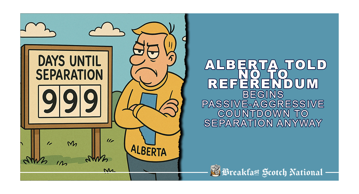 Alberta Told No to Referendum, Begins Passive-Aggressive Countdown to Separation Anyway