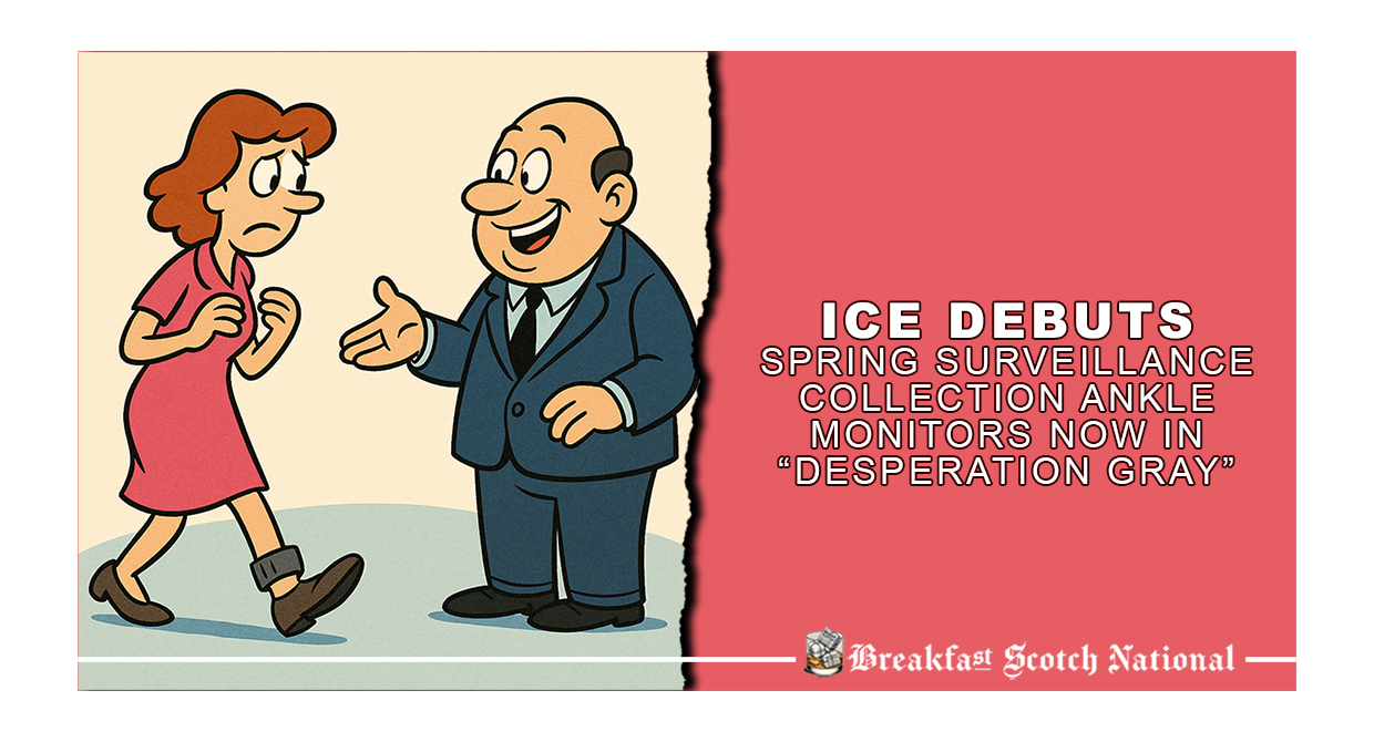 ICE Debuts Spring Surveillance Collection: Ankle Monitors Now in “Desperation Gray”