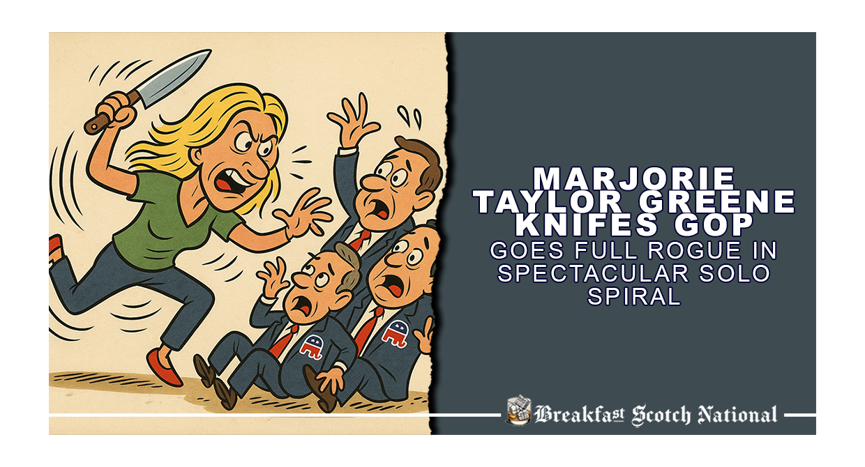 Marjorie Taylor Greene Knifes GOP, Goes Full Rogue in Spectacular Solo Spiral