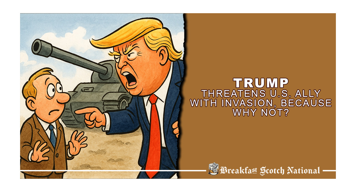 Trump Threatens U.S. Ally With Invasion, Because Why Not?