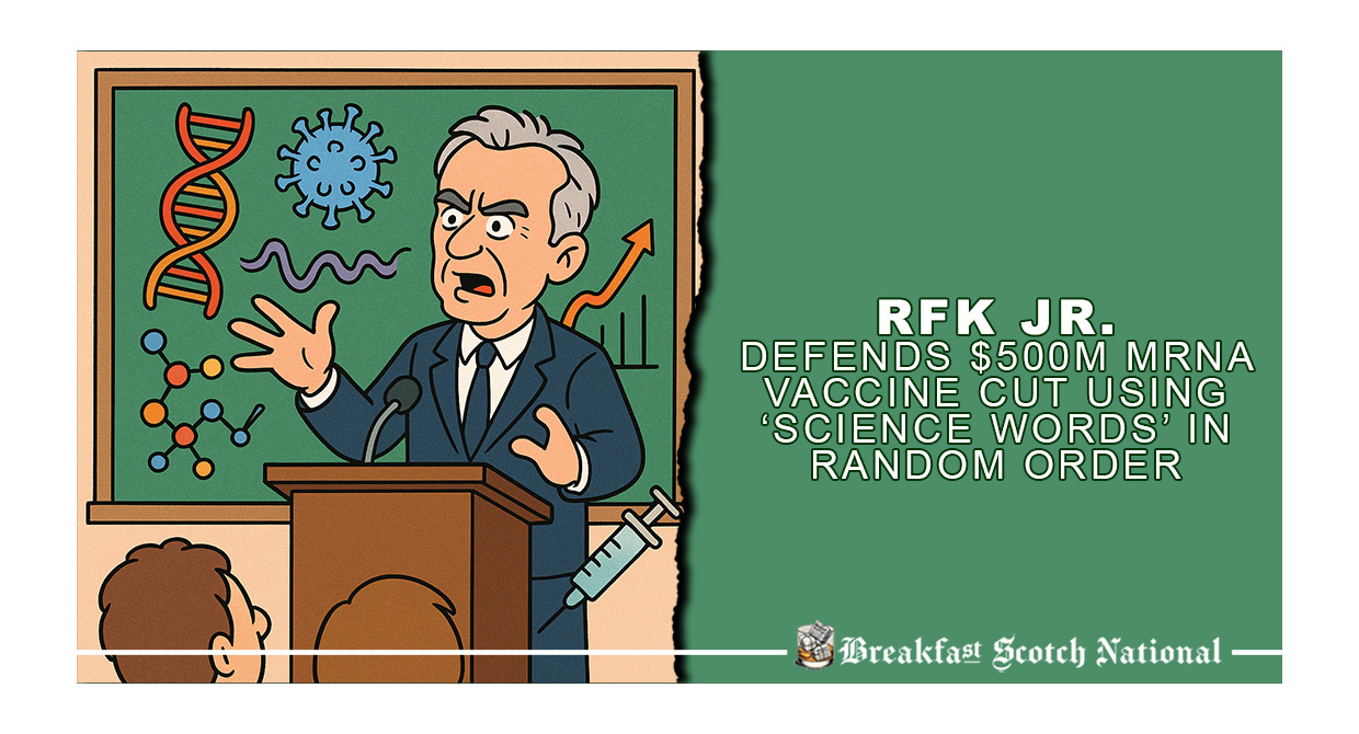 RFK Jr. Defends $500M mRNA Vaccine Cut Using ‘Science Words’ in Random Order