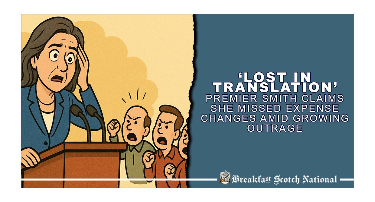 ‘Lost in Translation’: Premier Smith Claims She Missed Expense Changes Amid Growing Outrage