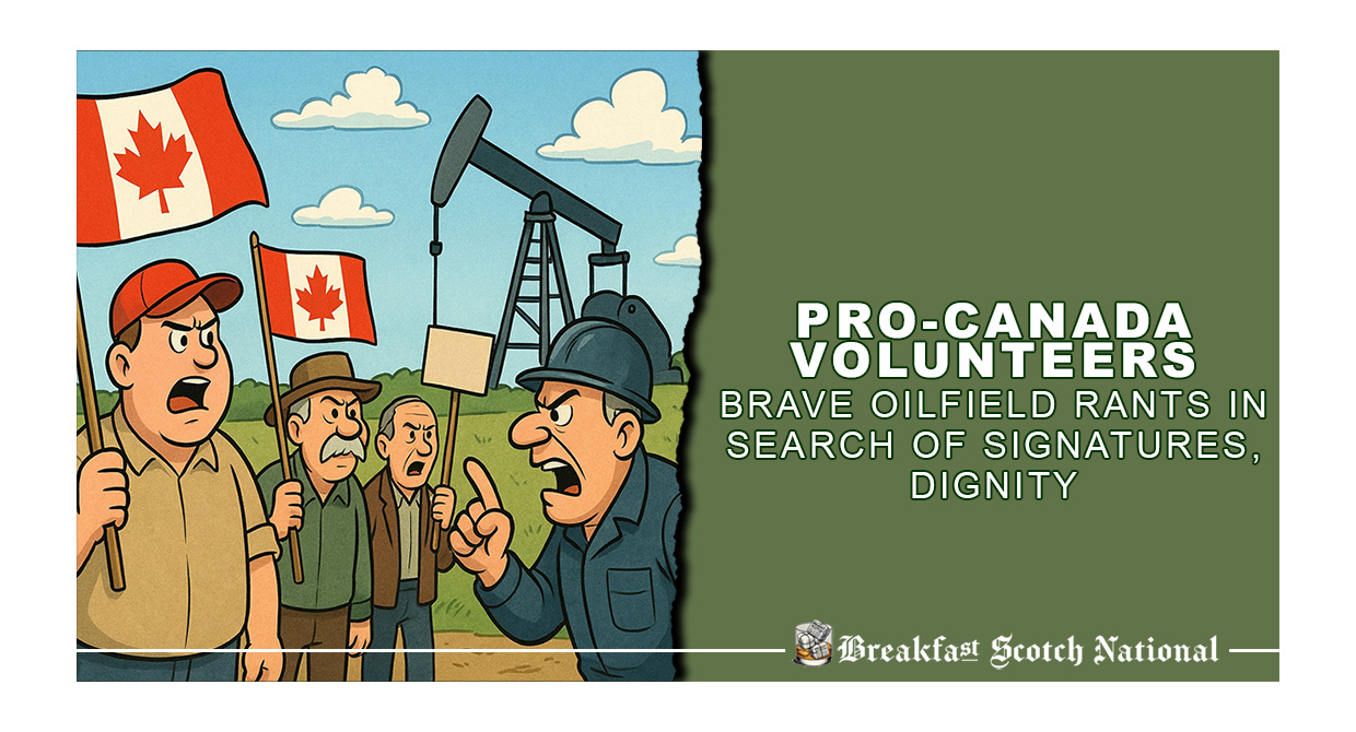 Pro-Canada Volunteers Brave Oilfield Rants in Search of Signatures, Dignity