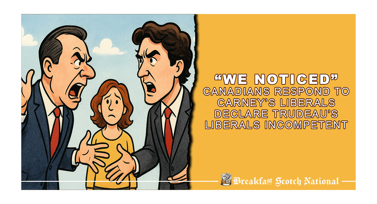 “We Noticed” Canadians Respond to Carney’s Liberals Declare Trudeau’s Liberals Incompetent