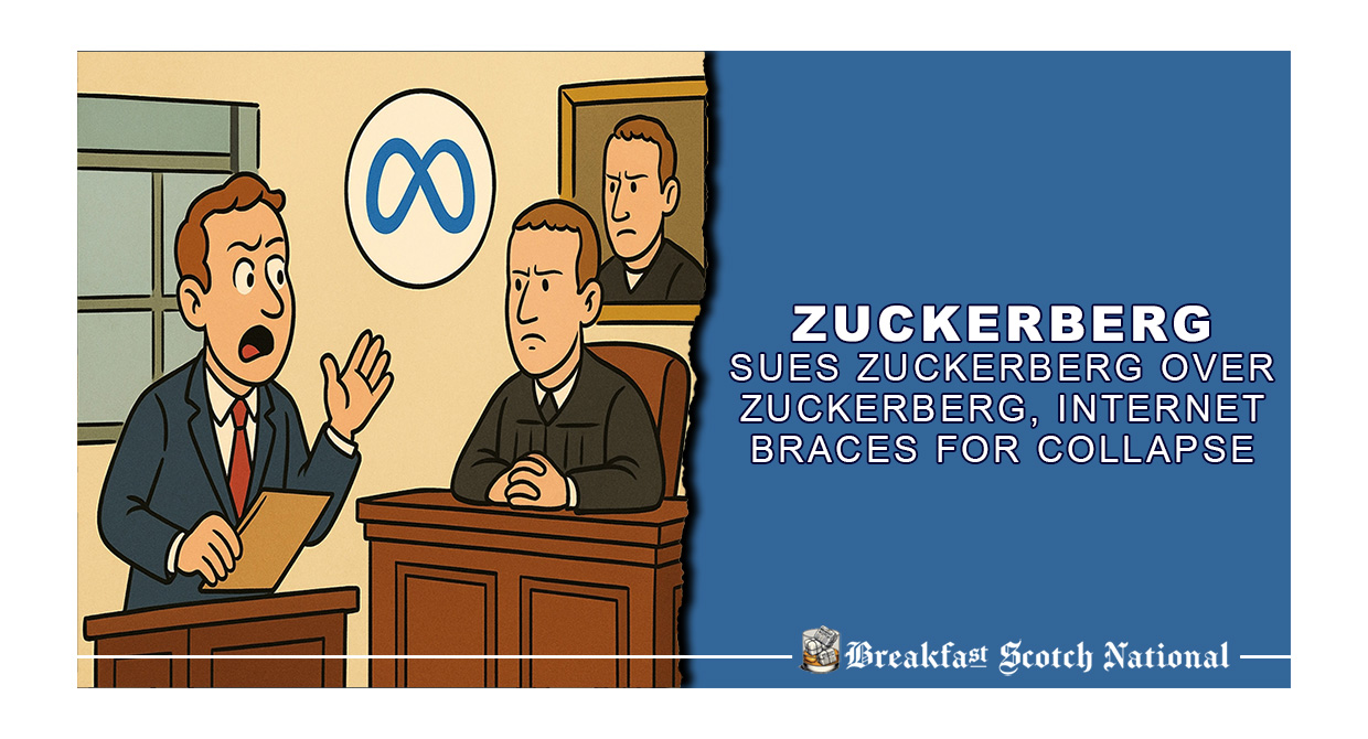 Zuckerberg Sues Zuckerberg Over Zuckerberg, Internet Braces for Collapse