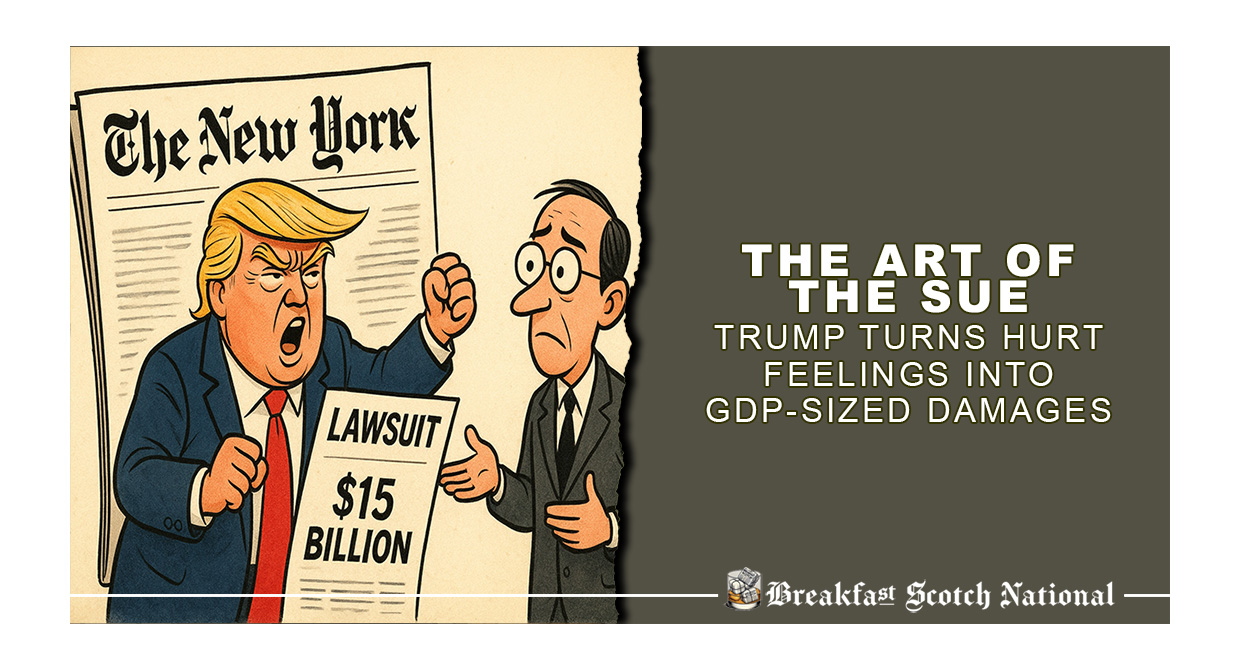 The Art of the Sue: Trump Turns Hurt Feelings Into GDP-Sized Damages
