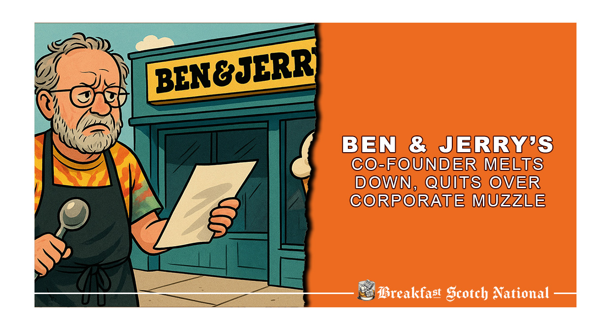Ben & Jerry’s Co-Founder Melts Down, Quits Over Corporate Muzzle