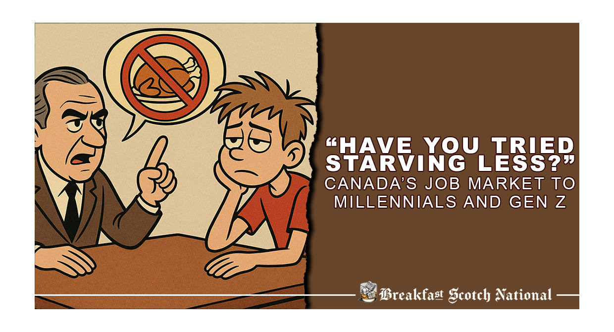 “Have You Tried Starving Less?” Canada’s Job Market to Millennials and Gen Z