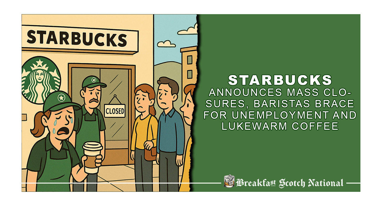 Starbucks Announces Mass Closures, Baristas Brace for Unemployment and Lukewarm Coffee