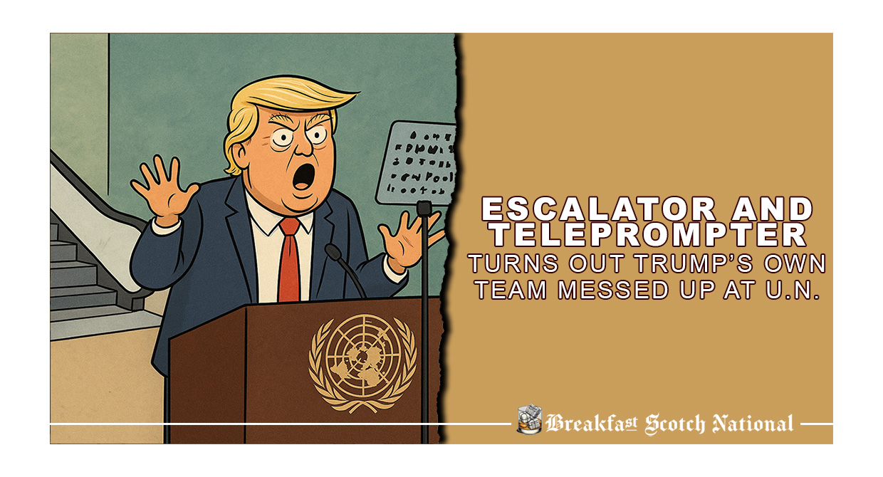 Escalator and Teleprompter: Turns Out Trump’s Own Team Messed Up at U.N.