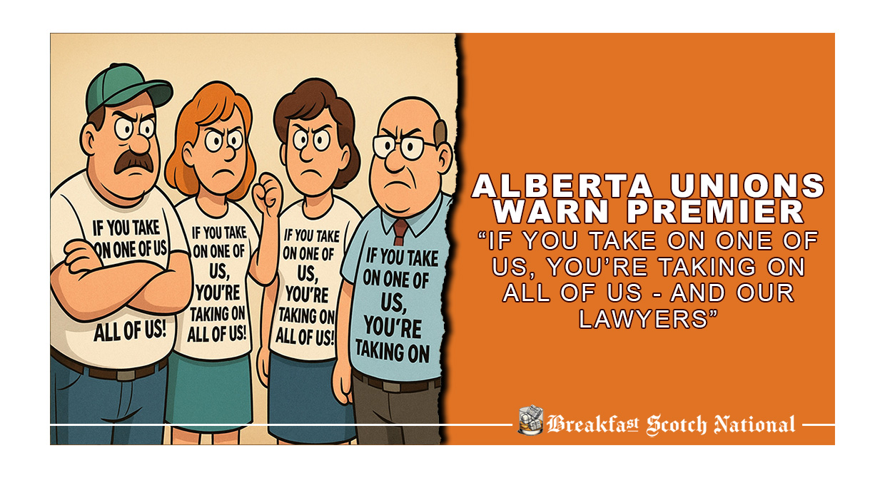 Alberta Unions Warn Premier: “If You Take on One of Us, You’re Taking on All of Us – and Our Lawyers”