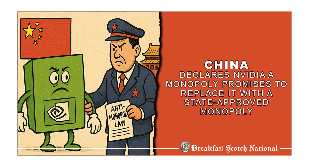 China Declares Nvidia a Monopoly, Promises to Replace It With a State-Approved Monopoly