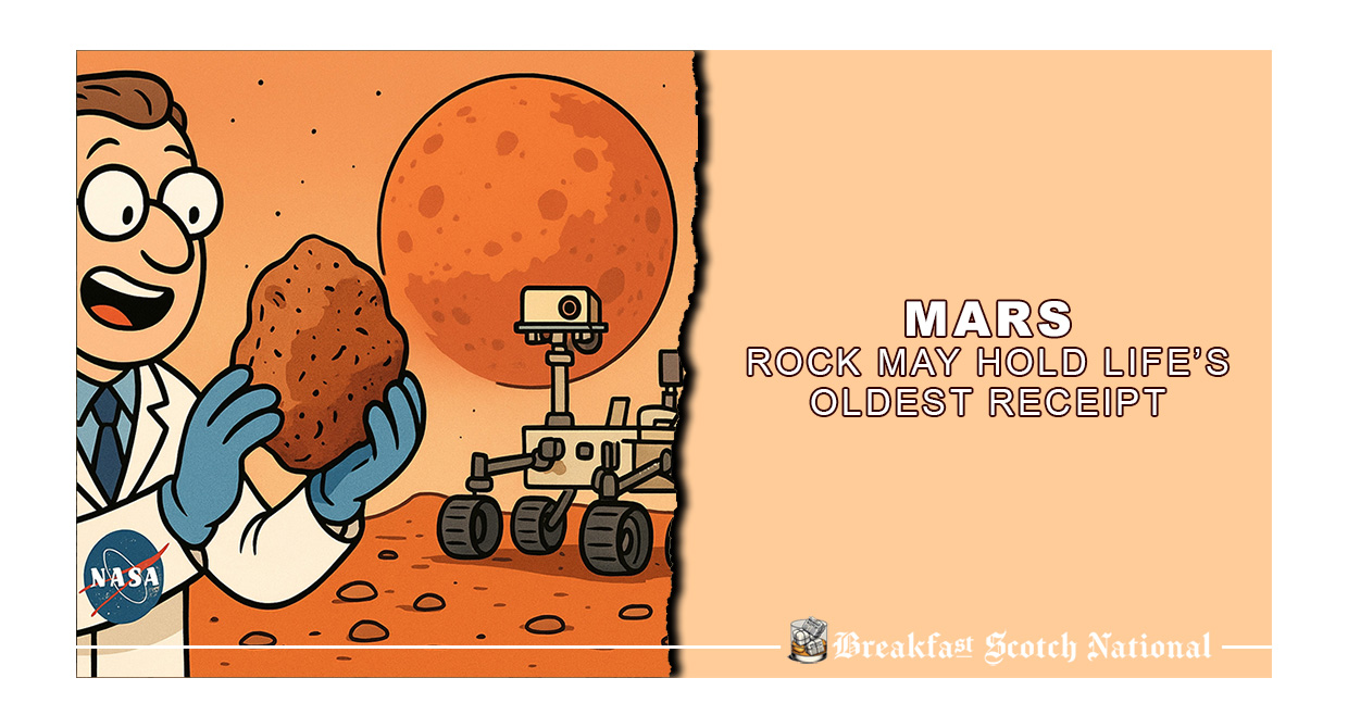 Mars Rock May Hold Life’s Oldest Receipt