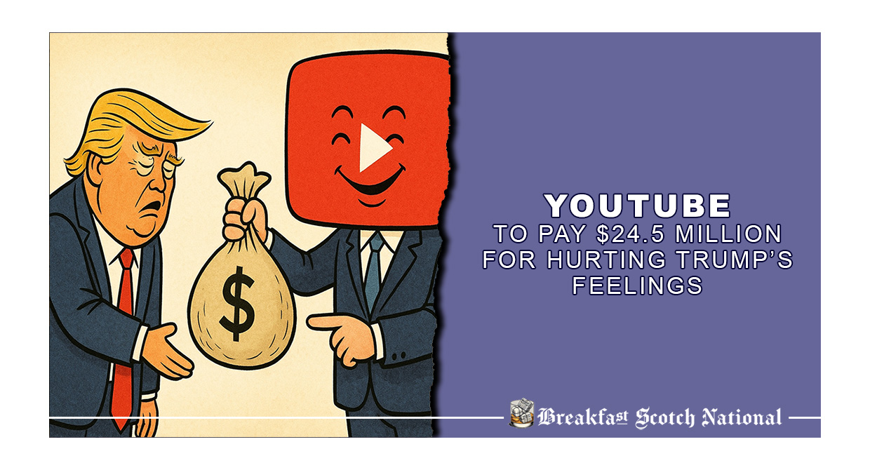 YouTube to Pay $24.5 Million for Hurting Trump’s Feelings