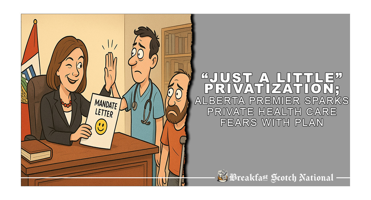 “Just a Little” Privatization;  Alberta Premier Sparks Private Health Care Fears With Plan