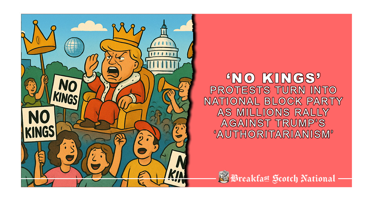 ‘No Kings’ Protests Turn into National Block Party as Millions Rally Against Trump’s ‘Authoritarianism’