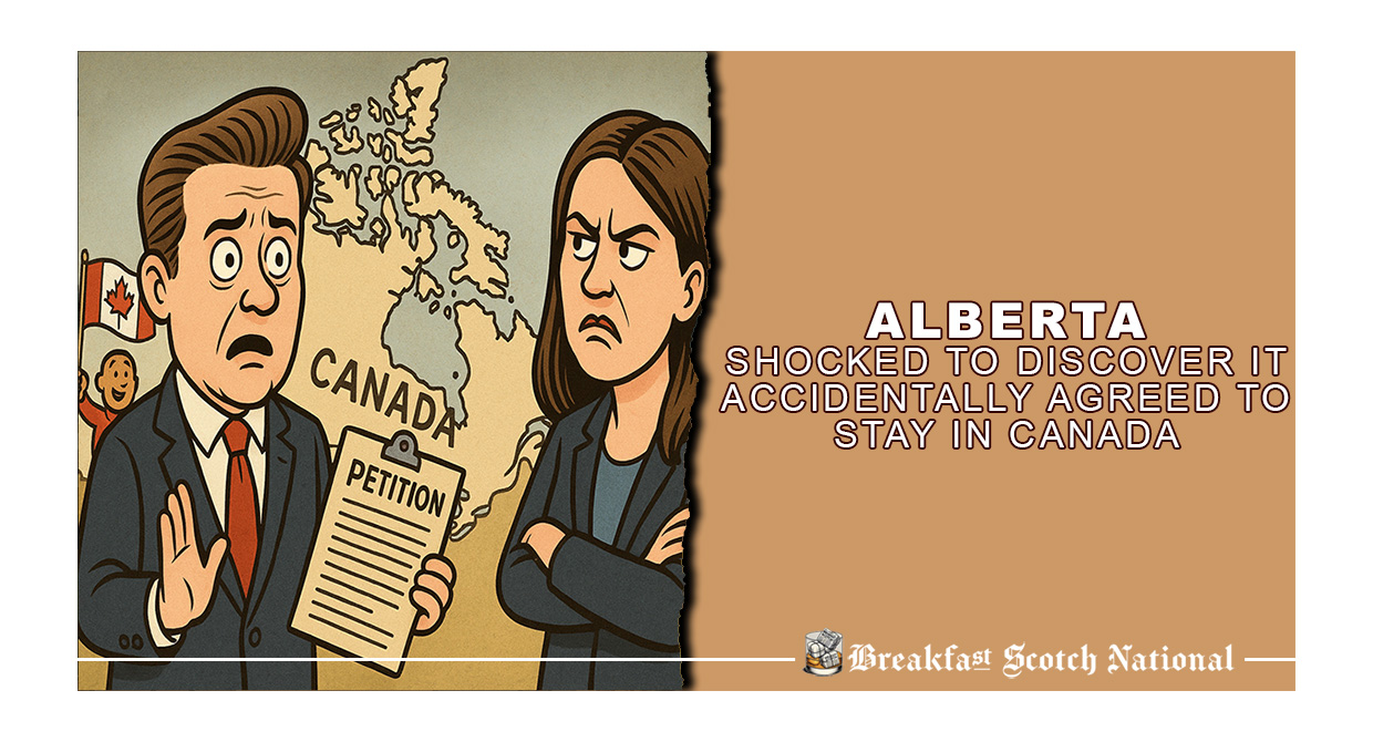 Alberta Shocked to Discover It Accidentally Agreed to Stay in Canada