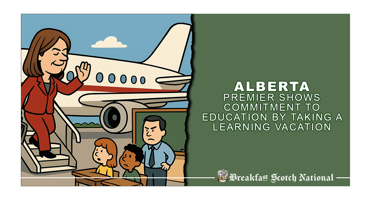 Alberta Premier Shows Commitment to Education by Taking a Learning Vacation