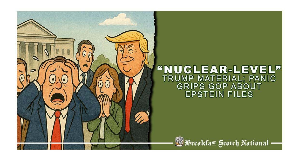 “Nuclear-Level” Trump Material; Panic Grips GOP about Epstein Files