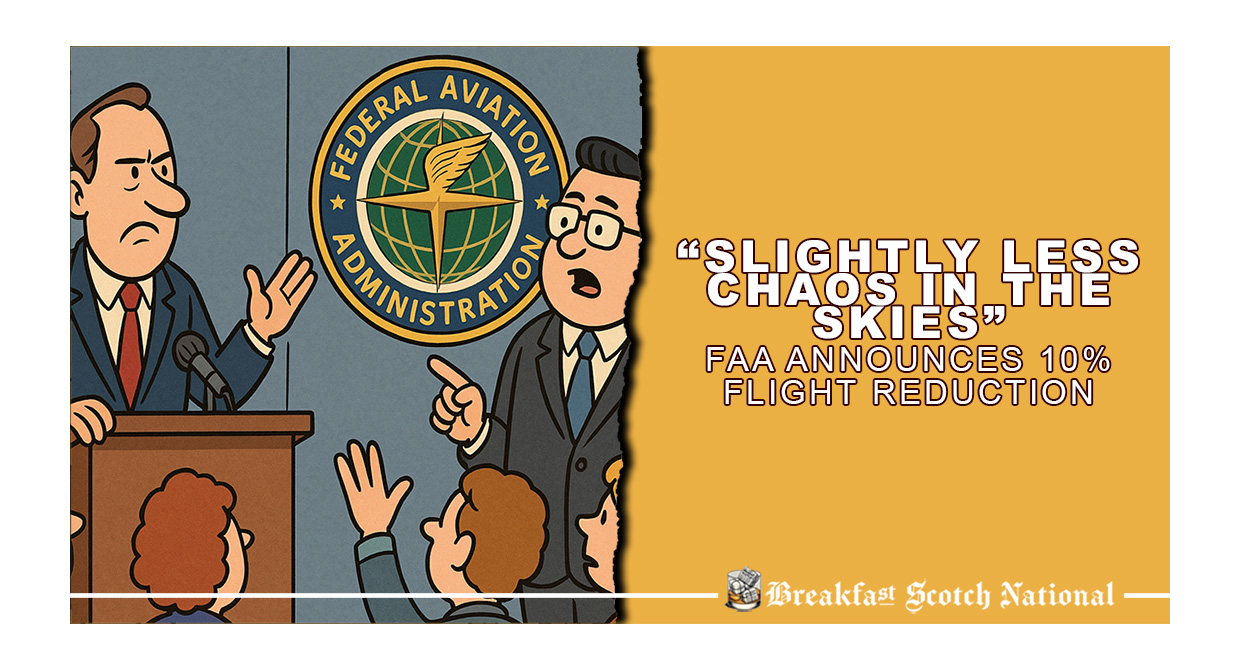 “Slightly Less Chaos in the Skies” FAA Announces 10% Flight Reduction