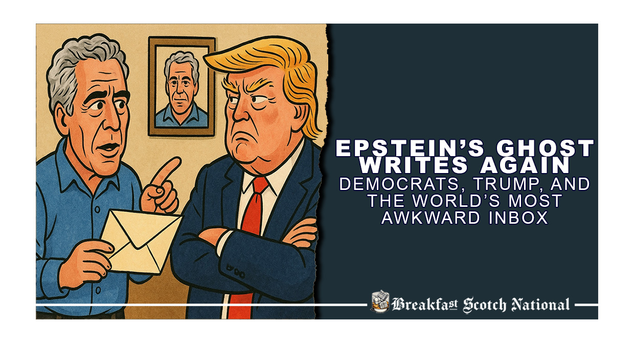 Epstein’s Ghost Writes Again: Democrats, Trump, and the World’s Most Awkward Inbox